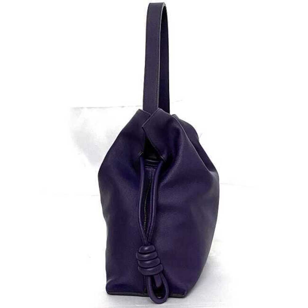 Loewe Flamenco Knot Shoulder Bag Purple Shoulder Cowhide Drawstring Tote - Picture 3 of 10